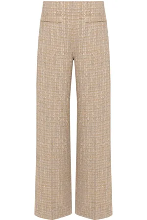 Sandro Wide-leg tweed trousers