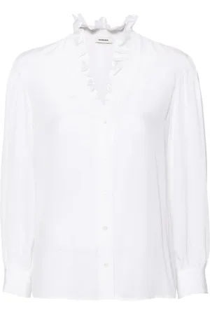 Sandro Ruffle-detail shirt