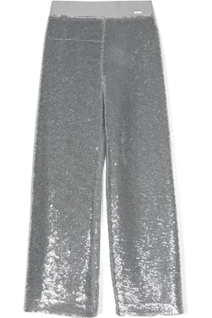 MONNALISA Sequin-embellished trousers