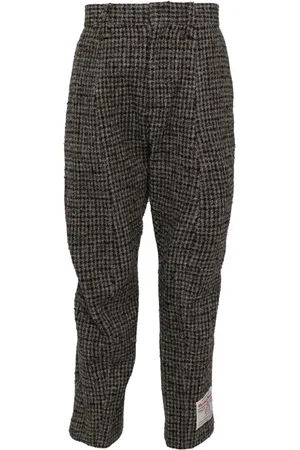 DOUBLET Zombie Silhouette tweed trousers