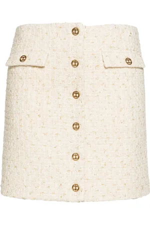 Twin-Set Logo-engraved buttons skirt