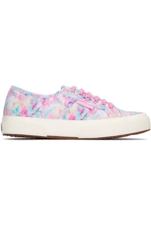Superga Tie-dye logo-tag sneakers