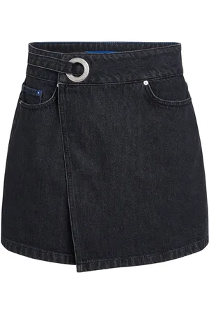 Karl Lagerfeld Eyelet denim mini skirt