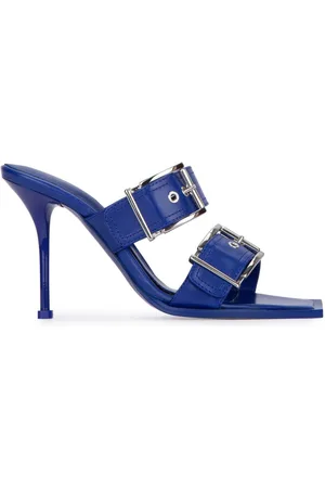 Alexander McQueen 100mm buckled leather sandals