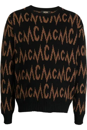 MCM Intarsia-knit logo cashmere jumper