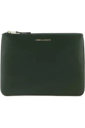 Comme des Garçons Logo-stamp leather wallet