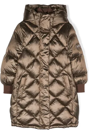 MONNALISA Logo-lettering padded coat