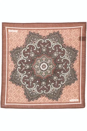 TAGLIATORE Medallion-print pocket scarf