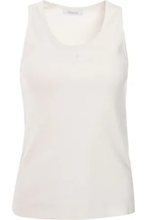Paco rabanne Logo-embroidered tank top