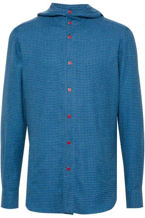 Kiton Checked hoodie