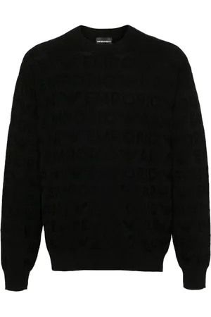 Emporio Armani Logo-jacquard sweater