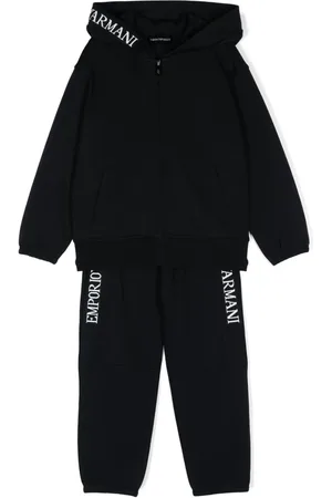 Emporio Armani Logo-tape tracksuit set