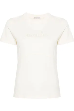 Moncler Logo-embroidered cotton T-shirt