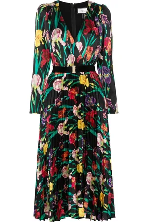 NISSA Floral-print midi dress