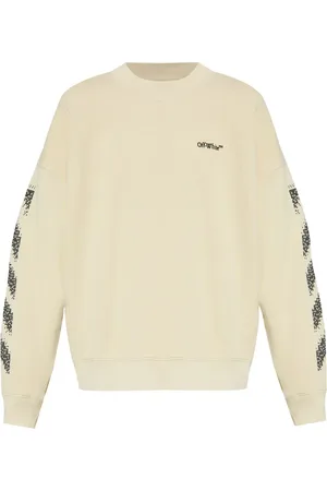OFF-WHITE Embroidered-logo cotton sweatshirt