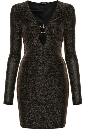 Roberto Cavalli Snake-detail mini dress