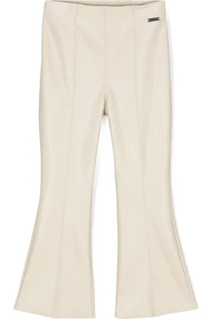 MONNALISA Elasticated-waist flared trousers