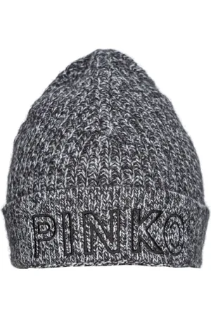Pinko Embroidered-logo wool beanie