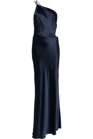 Michelle Mason Asymmetrical design silk gown