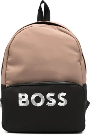 HUGO BOSS Logo-print canvas backpack
