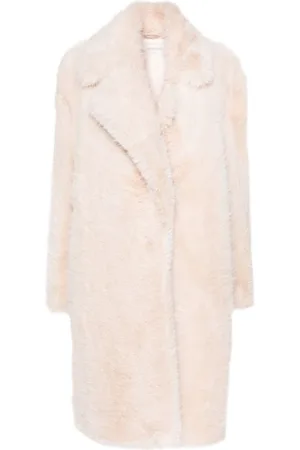Sportmax Faux-fur midi coat