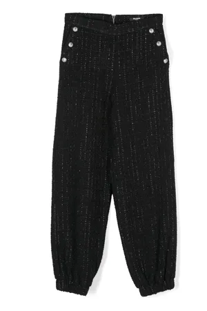 Balmain Logo-tag trousers