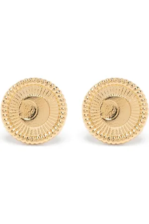 Marine Serre Logo-engraved earrings