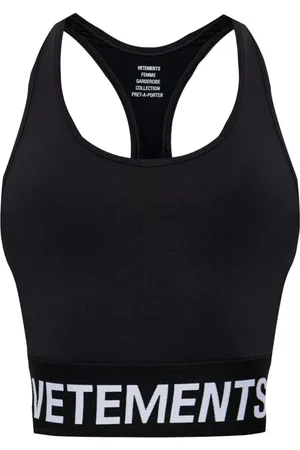 Vetements Logo-underband cotton tank top