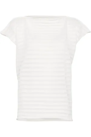 PLEATS PLEASE ISSEY MIYAKE Mesh knitted top