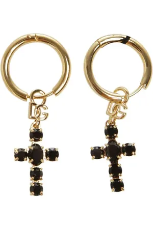 Dolce & Gabbana Cross hoop earrings