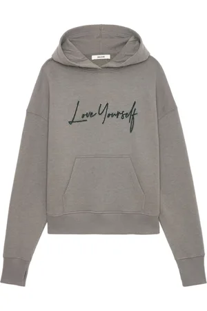 Zadig & Voltaire Love Yourself rhinestone hoodie