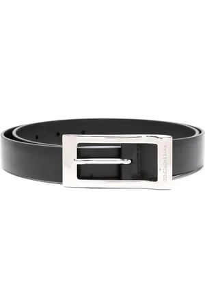 Dolce & Gabbana Brushed-leather belt