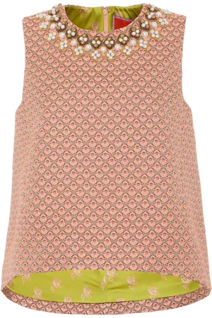 La DoubleJ La Scala embroidered top