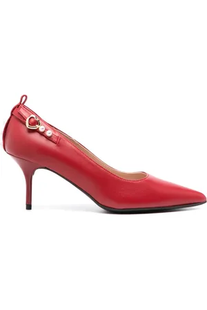 Moschino 80mm faux-pearl detail pumps