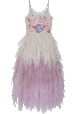 Tutu Du Monde Show Must Go On floral-appliqu?? long tutu dress