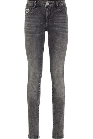 Philipp Plein Heart-plaque skinny-cut jeans