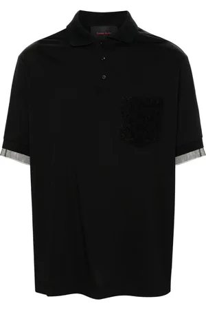 Simone Rocha Corded lace-detail polo shirt