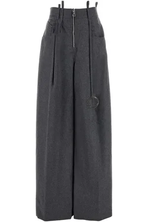 The Attico Wool wide-leg trousers
