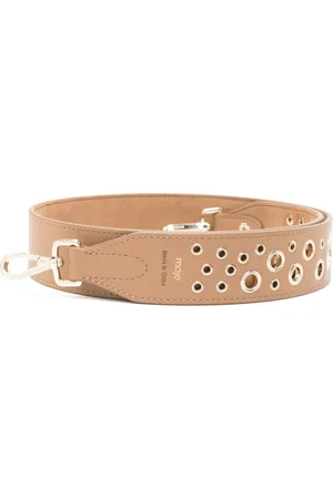 Maje Studded suede shoulder strap
