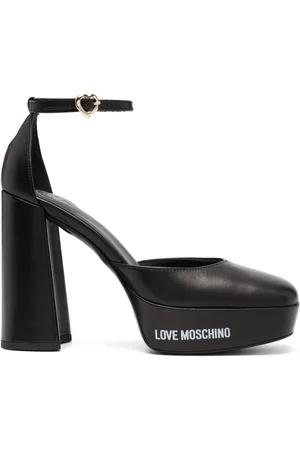 Moschino 120mm logo-print pumps