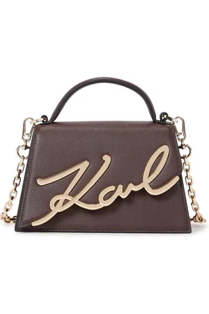Karl Lagerfeld Small Signature leather cross body bag