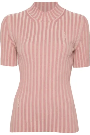 Fendi Logo-intarsia top