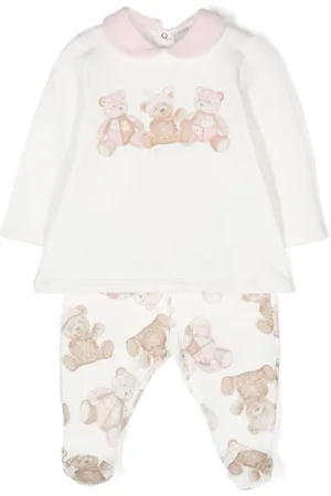 Le Bebé Enfant Teddy bear-print trouser set