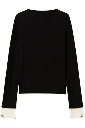 Twin-Set Oval T contrasting jumper