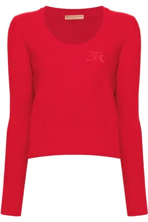ERMANNO SCERVINO Logo-patch sweater
