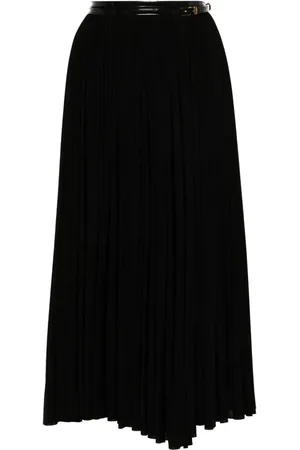 Serafini Pleated midi skirt
