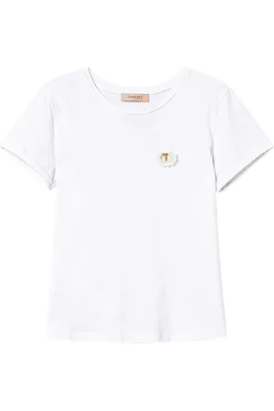 Twin-Set Brooch-detail T-shirt