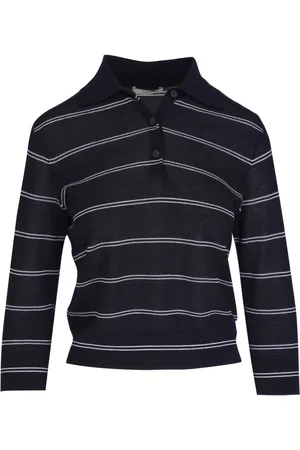 Vince Striped cotton polo shirt
