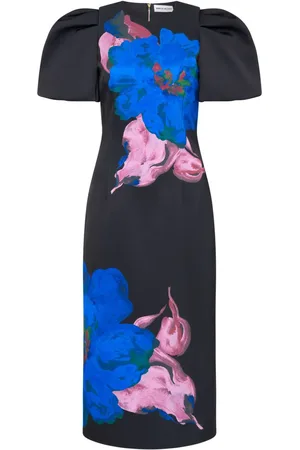 Rebecca Vallance Acid Bloom midi dress