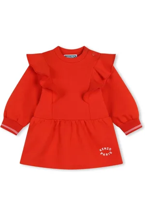 Kenzo Ruffled cotton dress